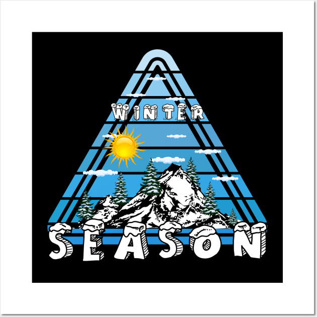 Winter Season - Vector Design Mart (Toufiq Ahmed) Wall Art by Vector Design Mart